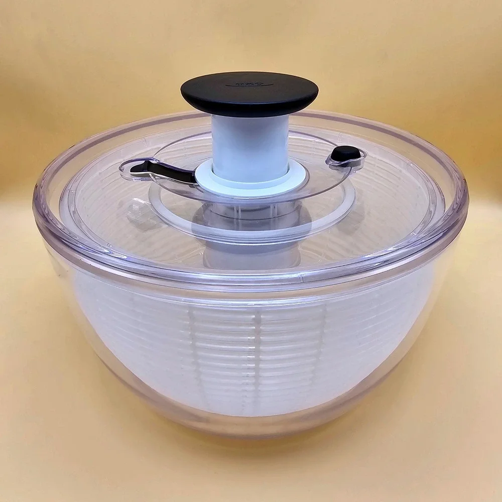 OXO‎ Good Grips Salad Spinner Large Clear White Black